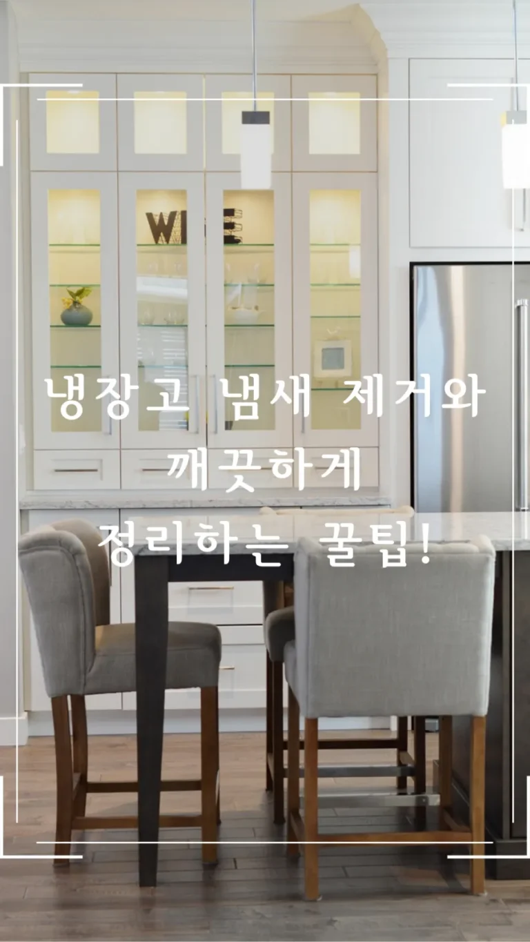냉장고 냄새 제거와 깨끗하게 정리하는 꿀팁!